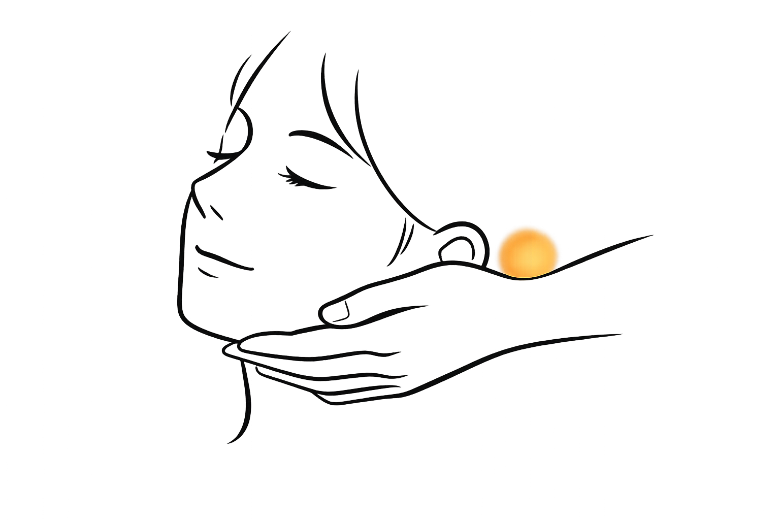 やさしいタッチの施術イメージ